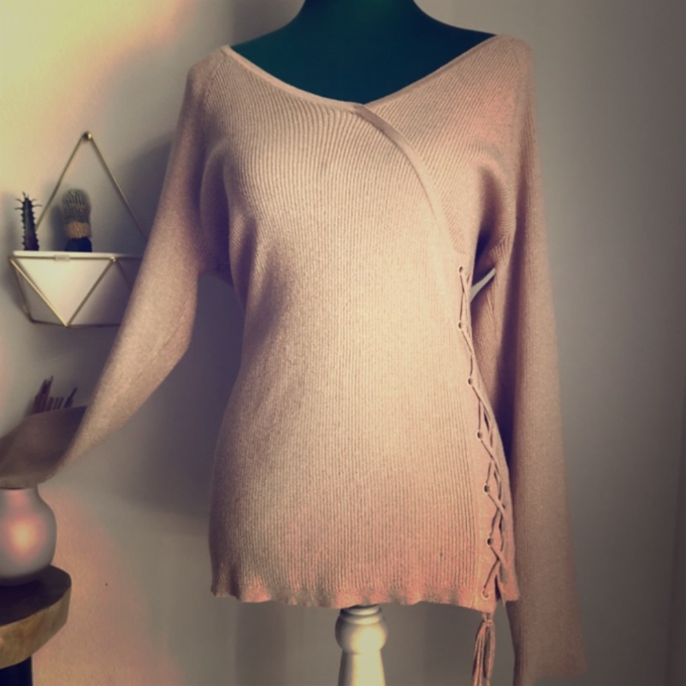 Rose Pink Shimmery Sweater